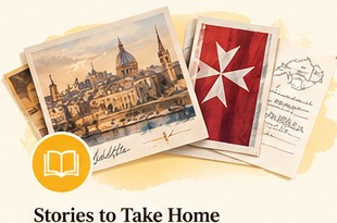 Illustrated historical postcards